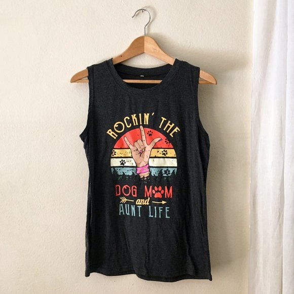 *Buy One Get One Free* Dog Mom and Aunt Life Tank - Picture 1 of 4